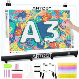 LED Light Pad for Diamond Painting, USB Powered Light Board Kit, Adjustable